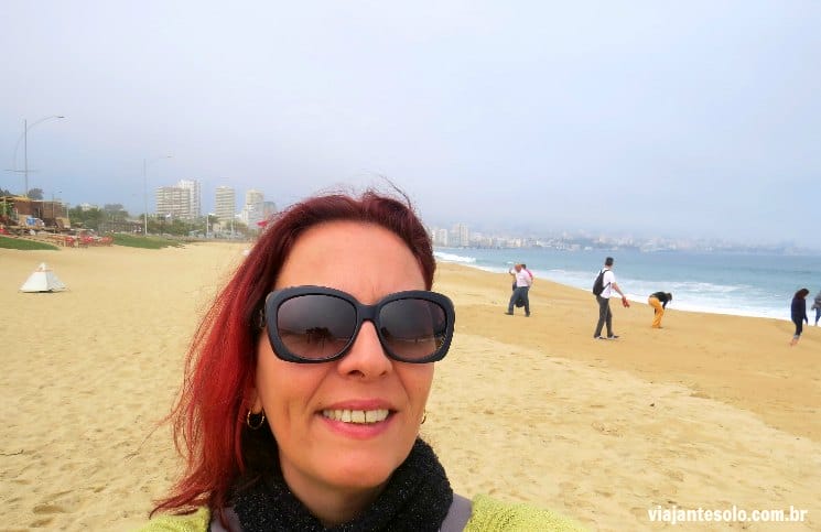 Vina del Mar Praia Playa Los Cañones | Viajante Solo